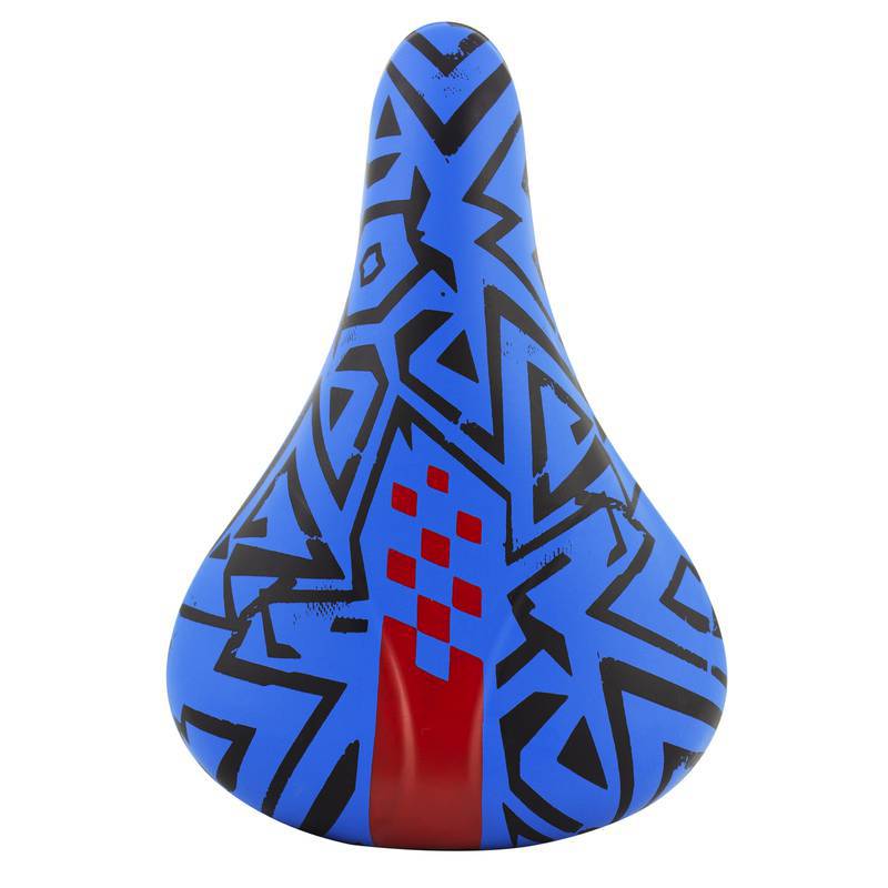 Mirim azul diseño velox negro/rojo con broche / castaña